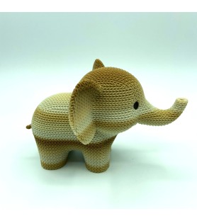 Elephant tricot - Marron et beige - M
