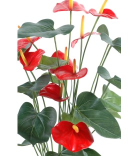 ANTHURIUM Fleuri 75 cm - Plante Verte Artificielle