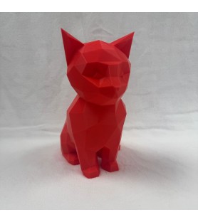 Figurine NEKOGAMI chat assis en origami - Impression 3D