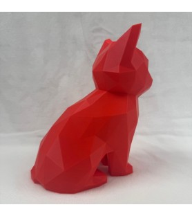 Figurine NEKOGAMI chat assis en origami - Impression 3D