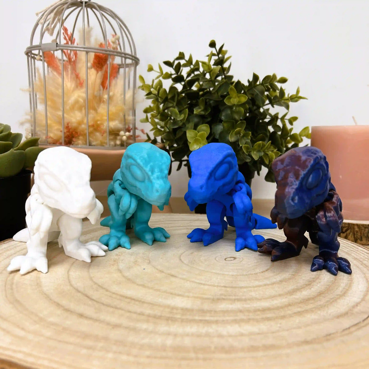 T-rex articulé imprimé en 3D par POMM Créations, figurine de l'univers Mini Jurassic