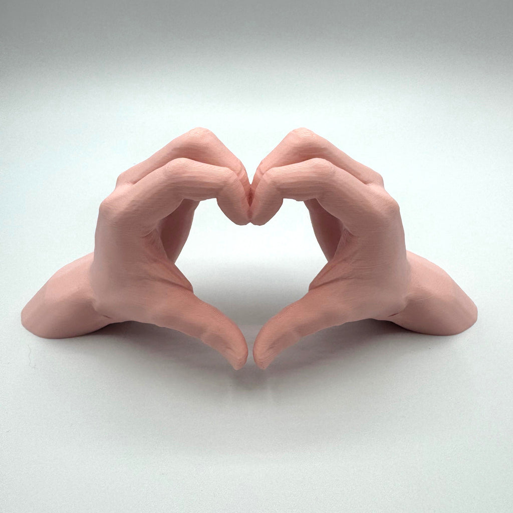 Mains en cœur imprimées en 3D | Figurine 3D - POMM Créations