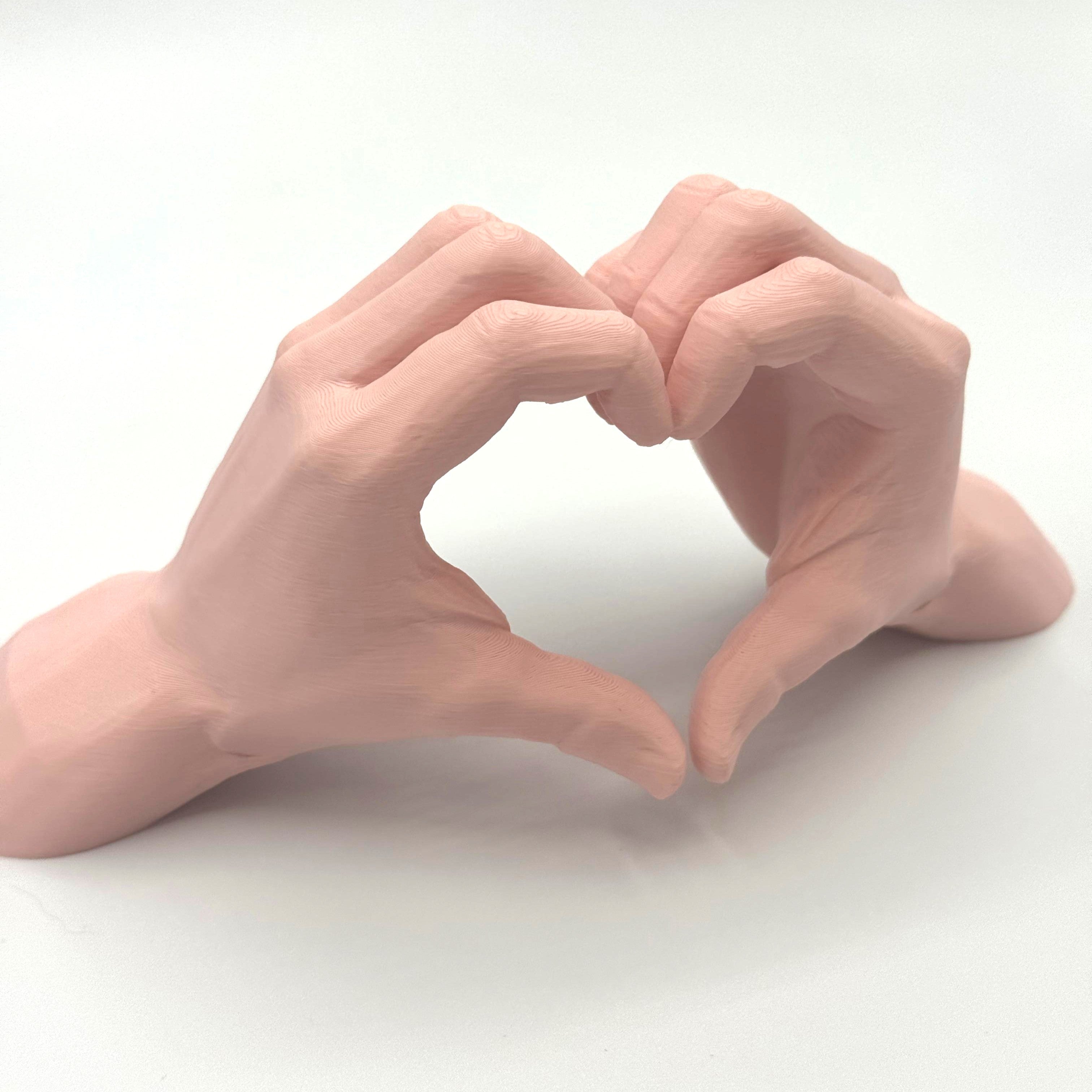 Mains en cœur imprimées en 3D | Figurine 3D - POMM Créations