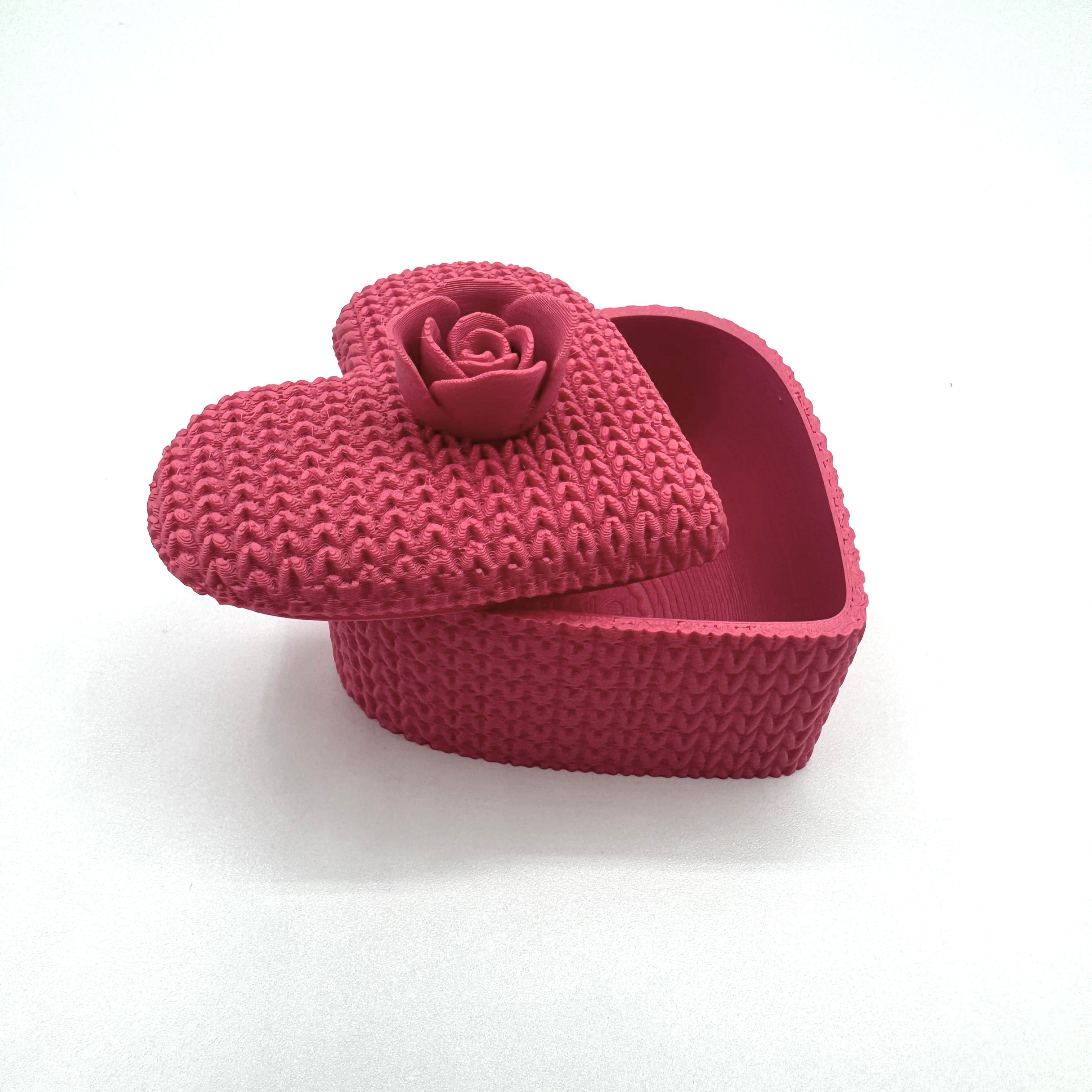 Boîte Cœur Tricot imprimé en 3D | Décoration 3D - POMM Créations