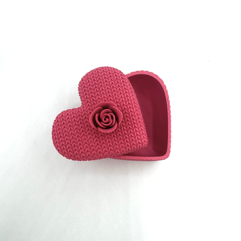 Boîte Cœur Tricot imprimé en 3D | Décoration 3D - POMM Créations