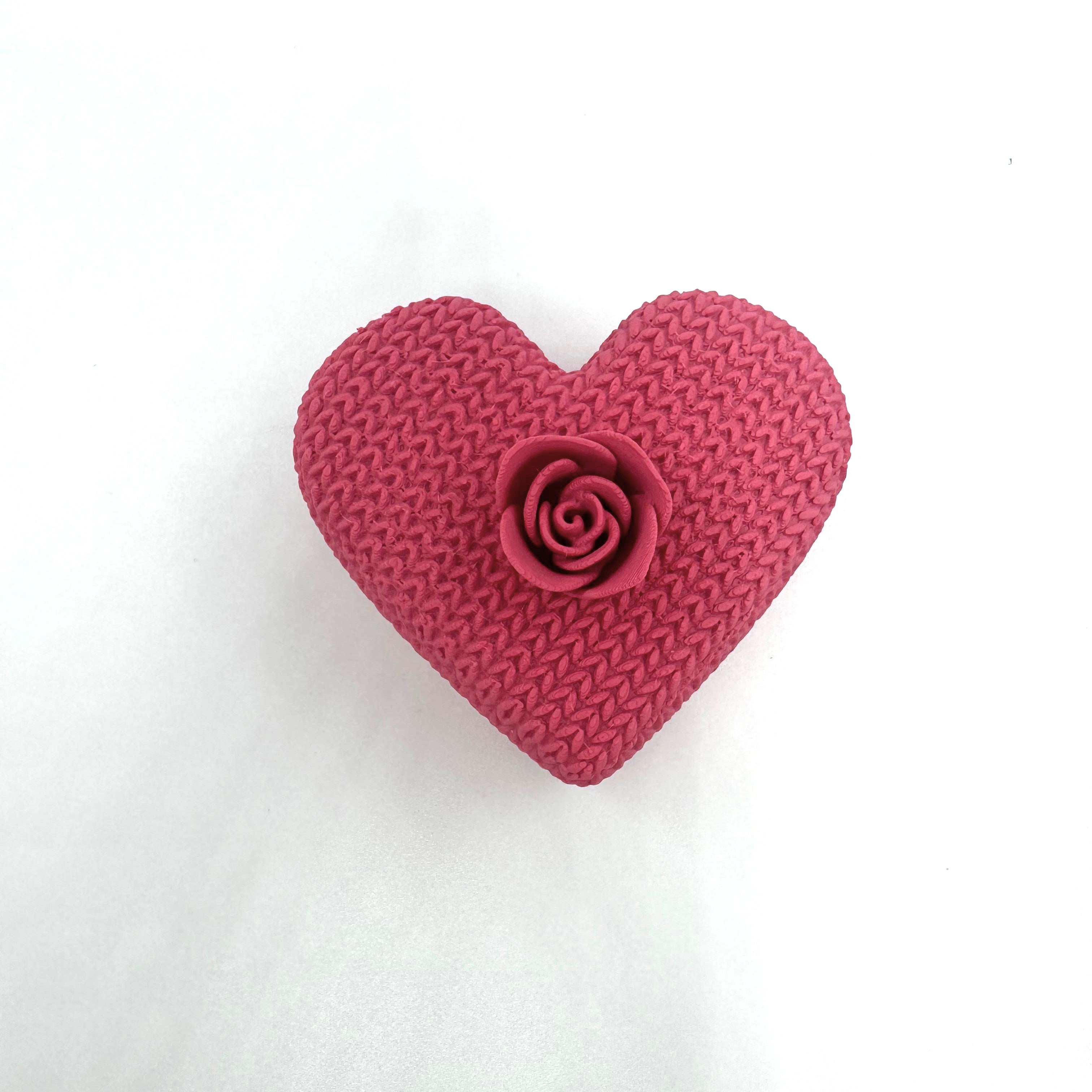 Boîte Cœur Tricot imprimé en 3D | Décoration 3D - POMM Créations