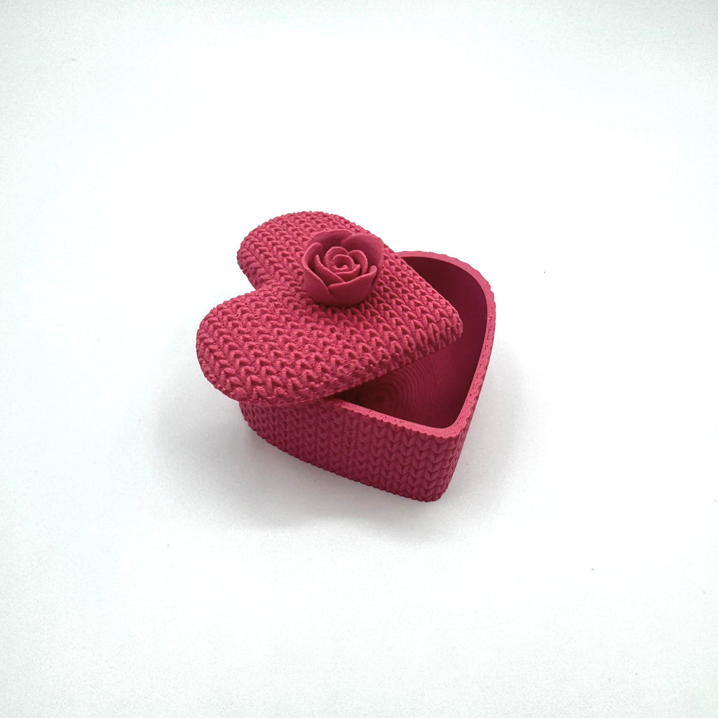 Boîte Cœur Tricot imprimé en 3D | Décoration 3D - POMM Créations