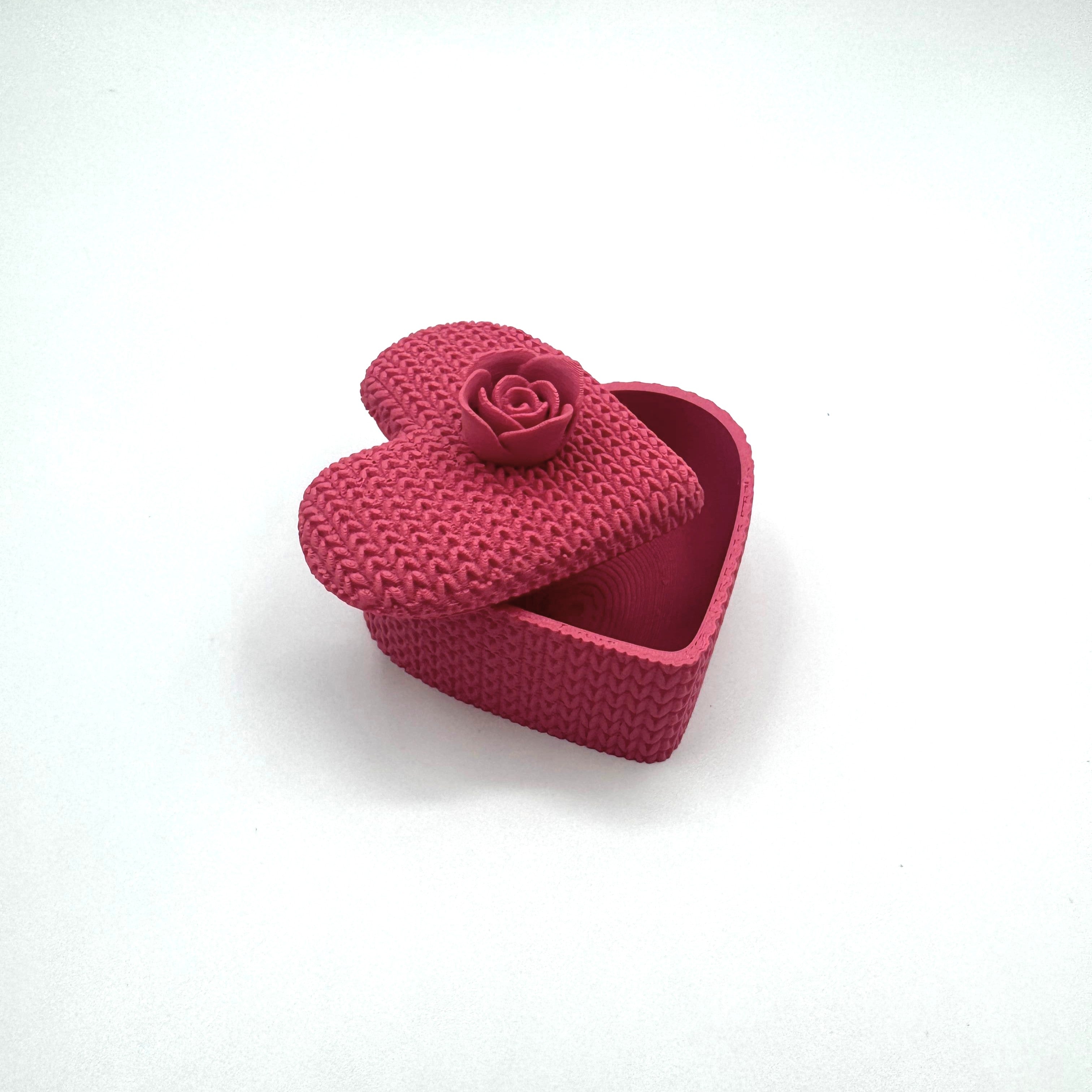 Boîte Cœur Tricot imprimé en 3D | Décoration 3D - POMM Créations