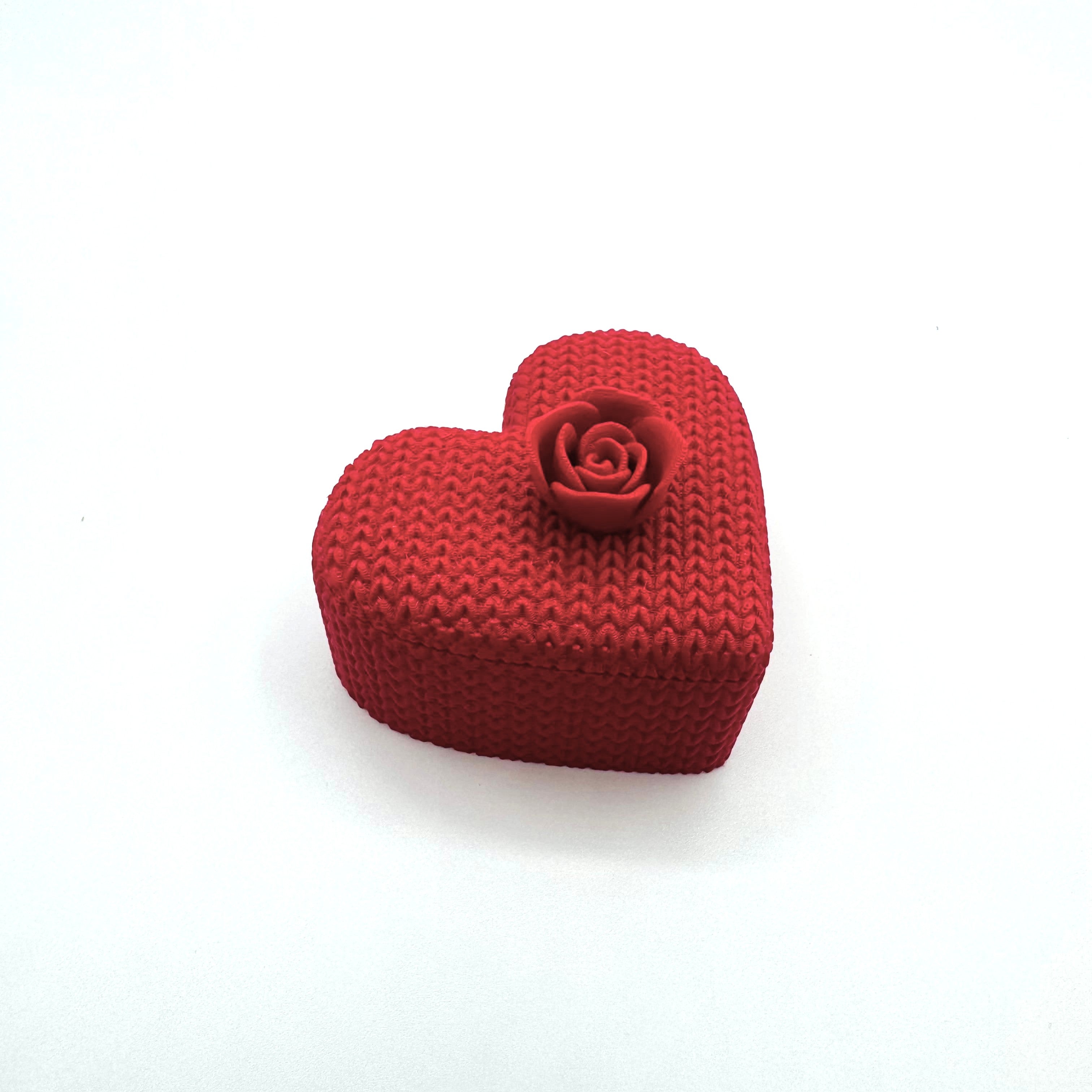 Boîte Cœur Tricot imprimé en 3D | Décoration 3D - POMM Créations