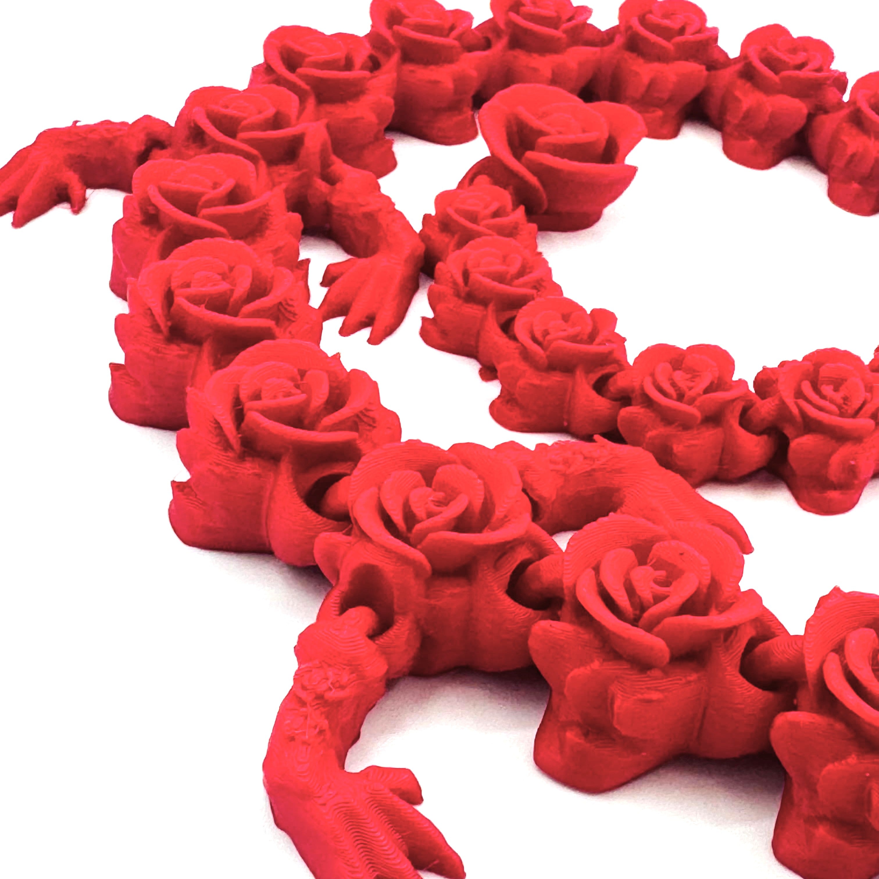 Dragon aux Roses imprimé en 3D | Figurine 3D - POMM Créations
