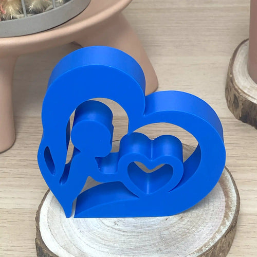 Bébé en cœur imprimé en 3D | Figurine 3D - POMM Créations