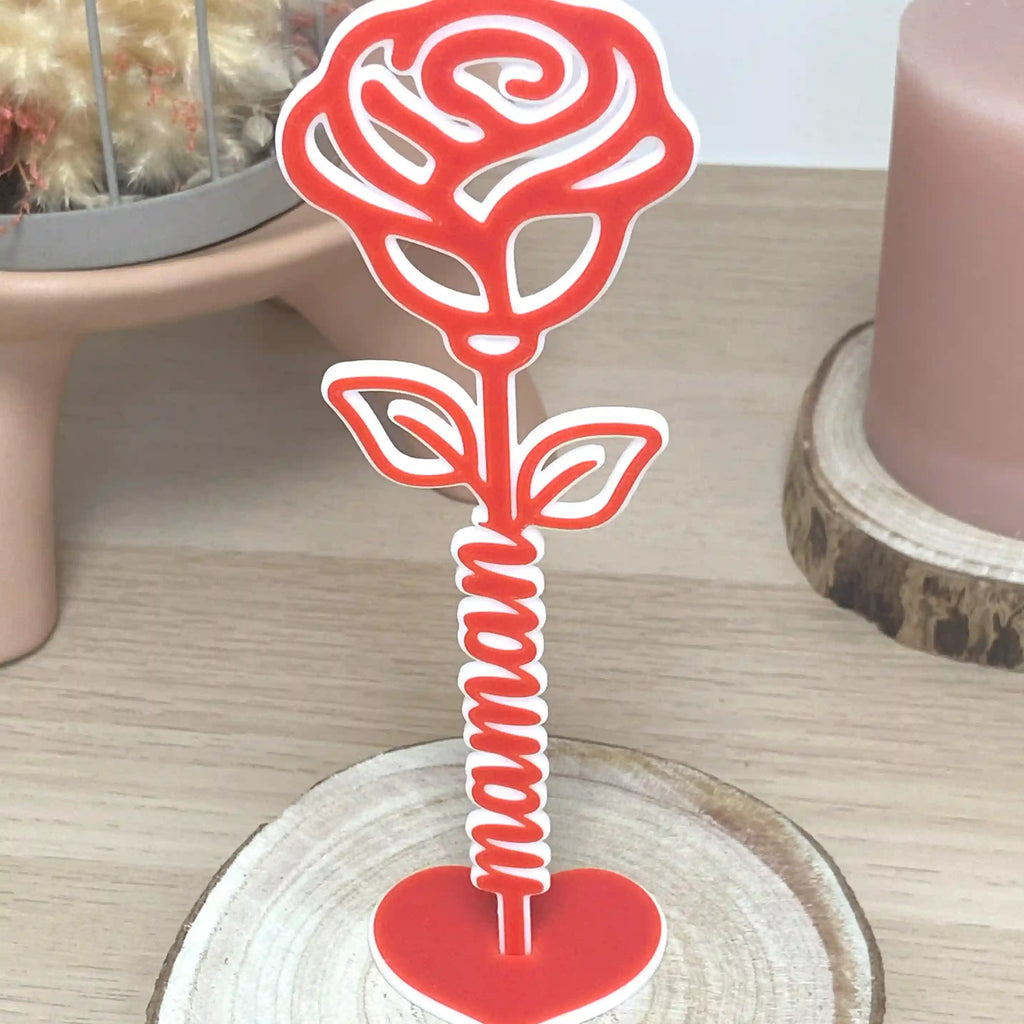 Maman sur une rose
