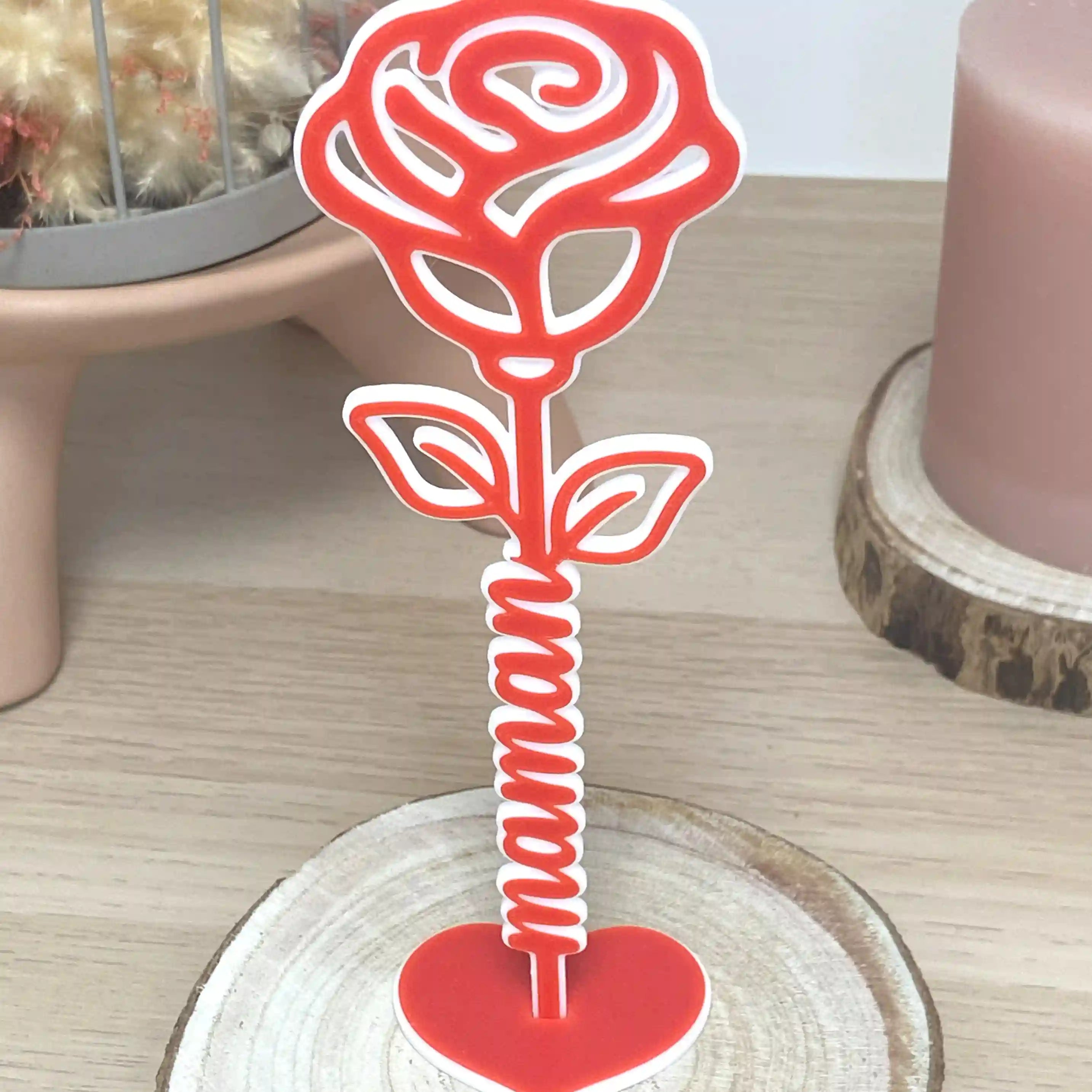 Maman sur une rose