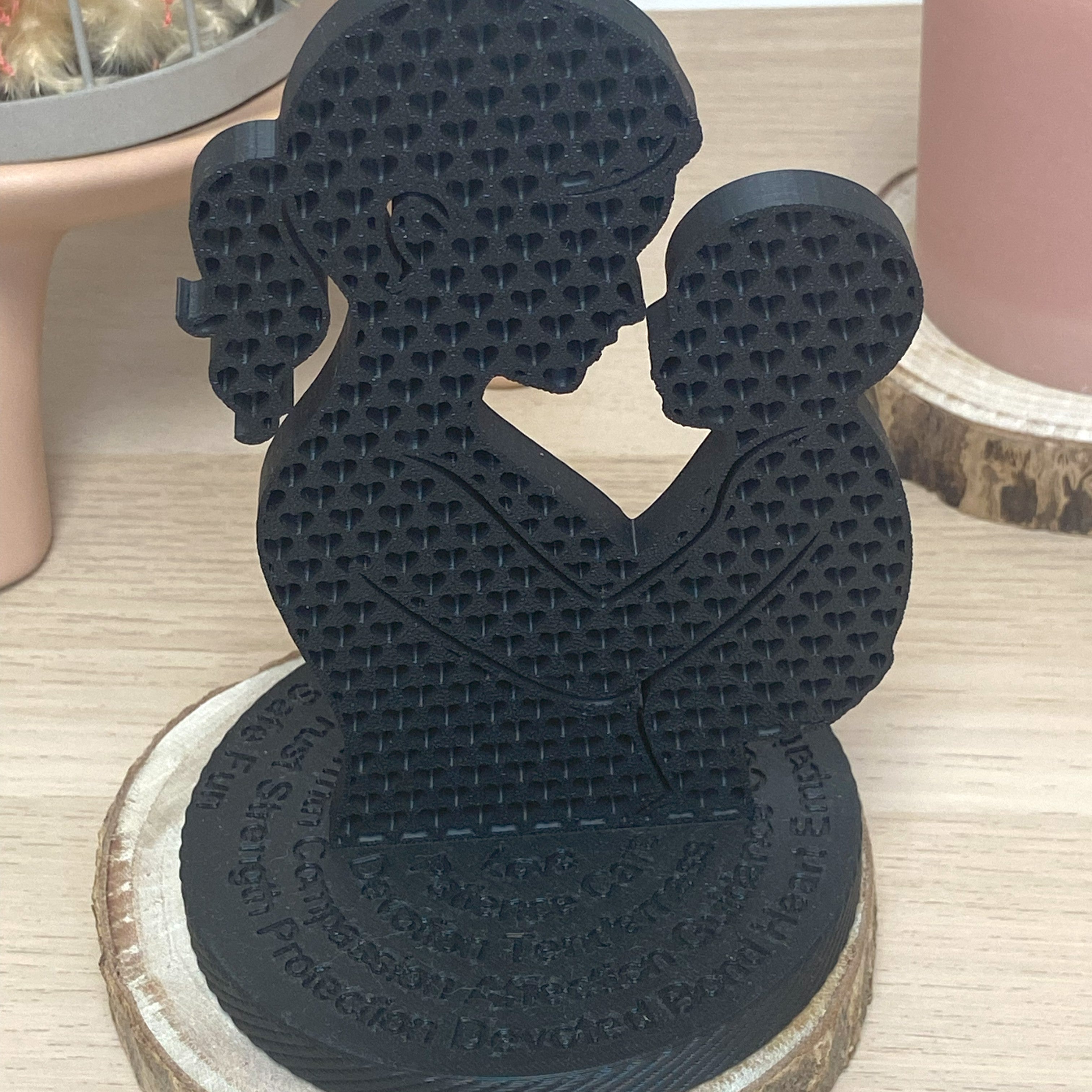 Maman et enfant Ajoure imprimé en 3D | Figurine 3D - POMM Créations