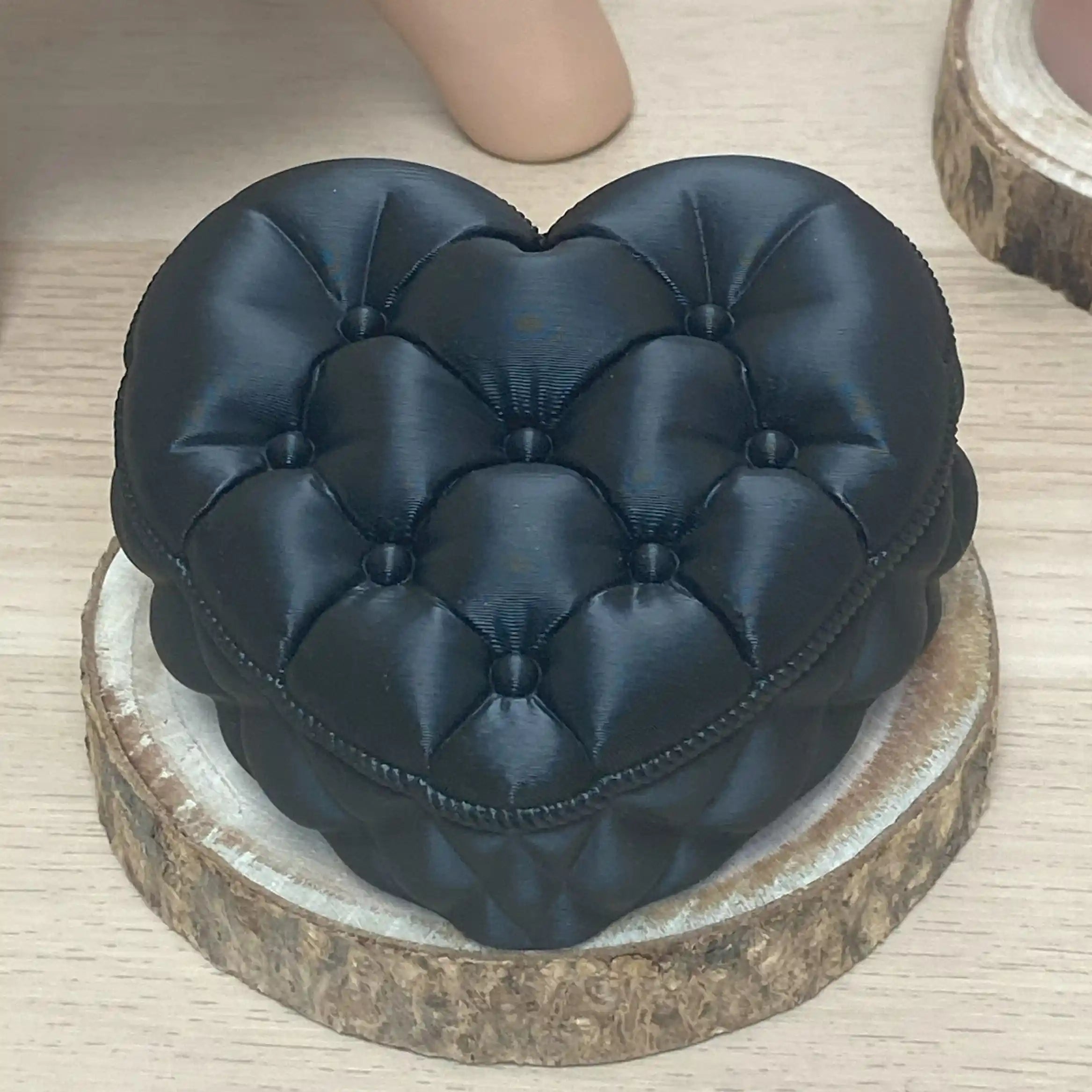 Boîte cœur capiton