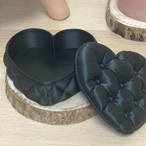 Boite cœur capitonnée imprimé en 3D | Décoration 3D - POMM Créations