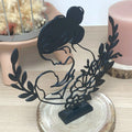 Mère & enfant dans un écrin fleuri imprimé en 3D | Figurine 3D - POMM Créations