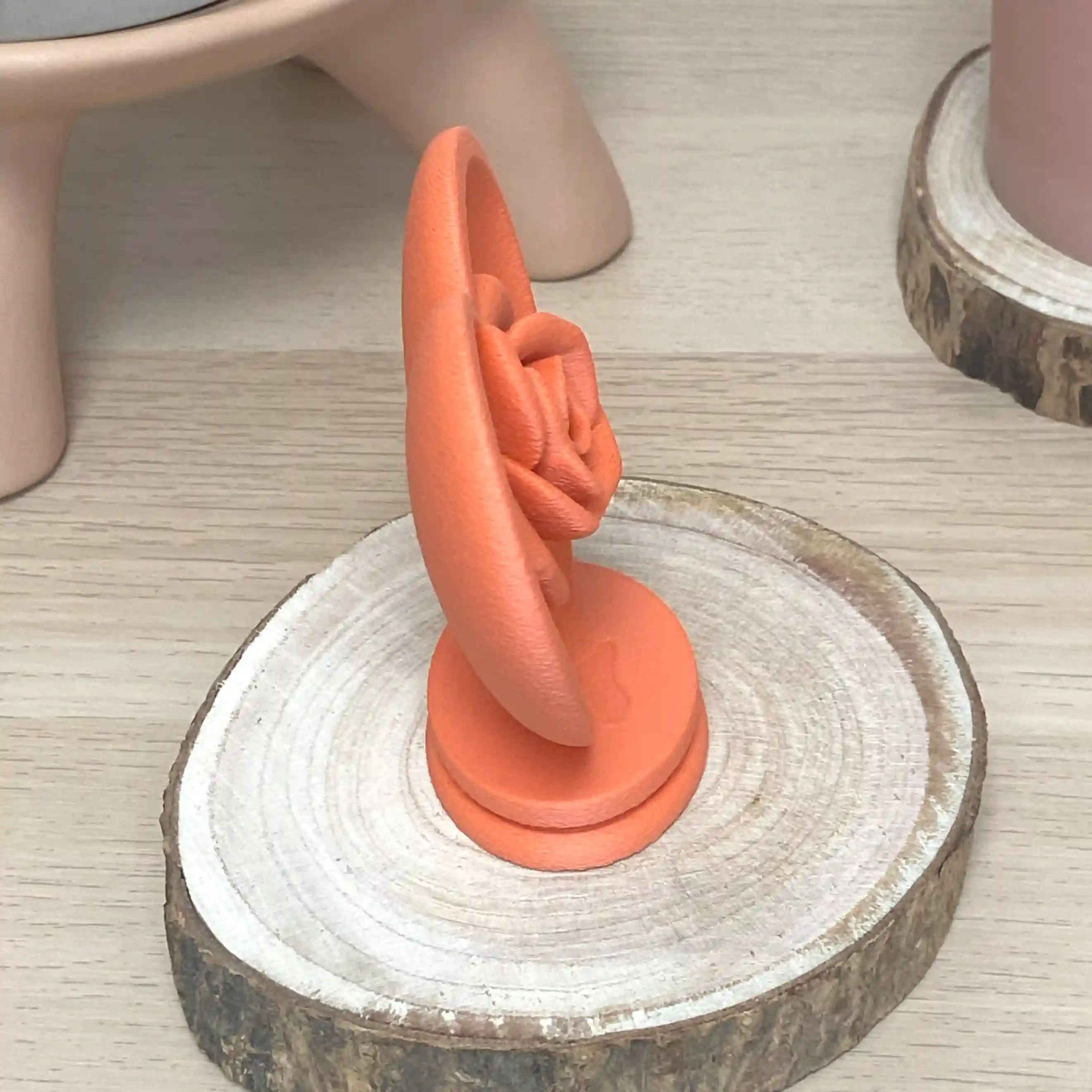 Une rose dans un cœur