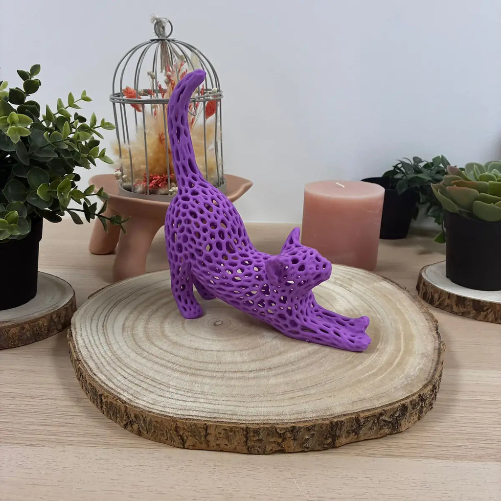 Chat Étire Ajoure imprimé en 3D | Figurine 3D - POMM Créations