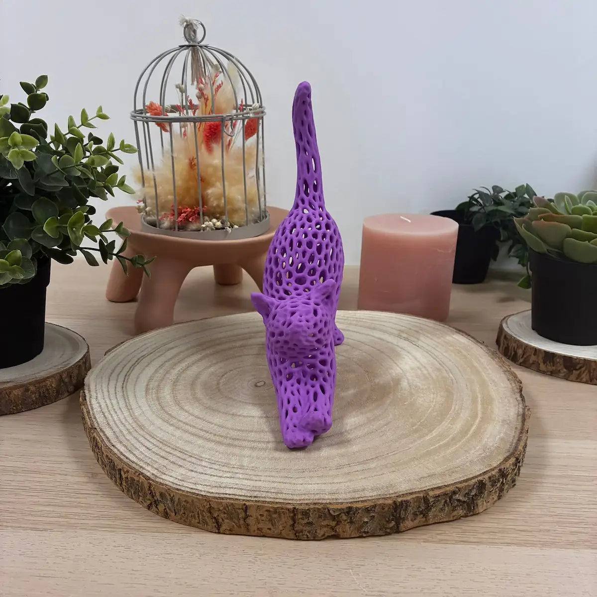 Chat Étire Ajoure imprimé en 3D | Figurine 3D - POMM Créations