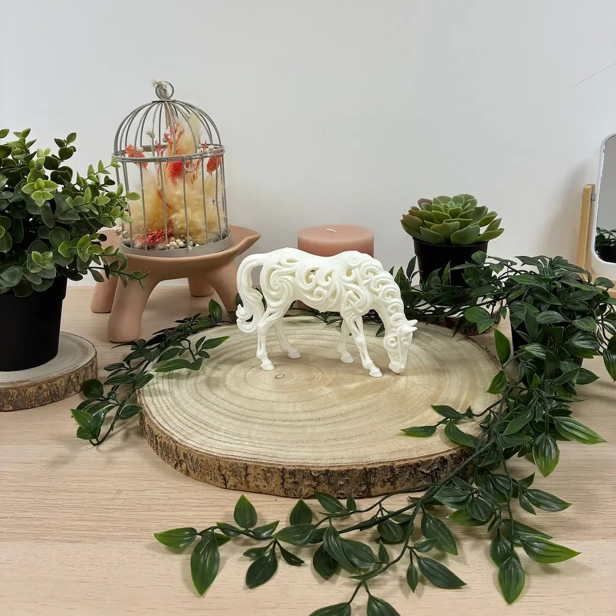 Cheval Au Pre imprimé en 3D | Figurine 3D - POMM Créations