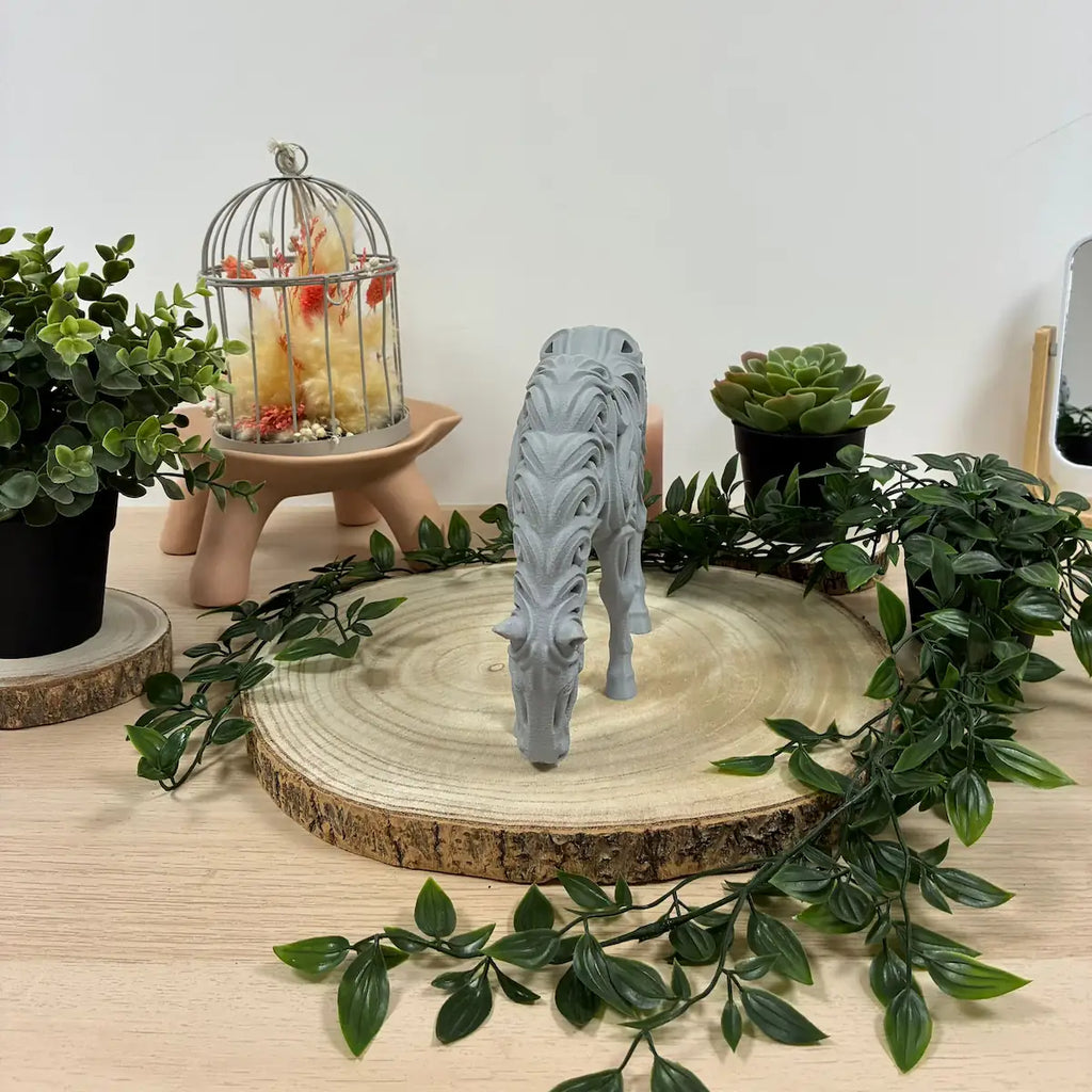 Cheval Au Pre imprimé en 3D | Figurine 3D - POMM Créations