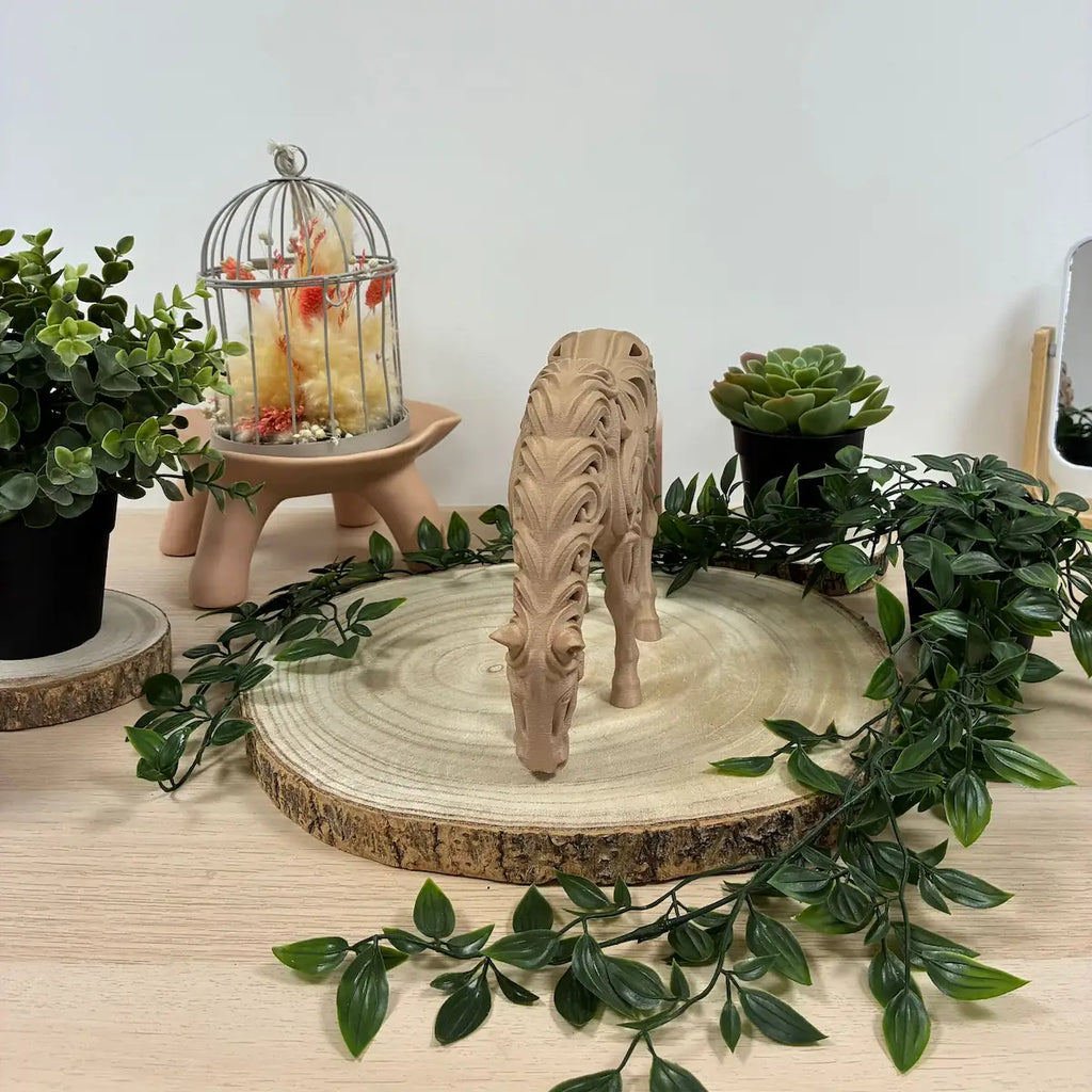 Cheval Au Pre imprimé en 3D | Figurine 3D - POMM Créations