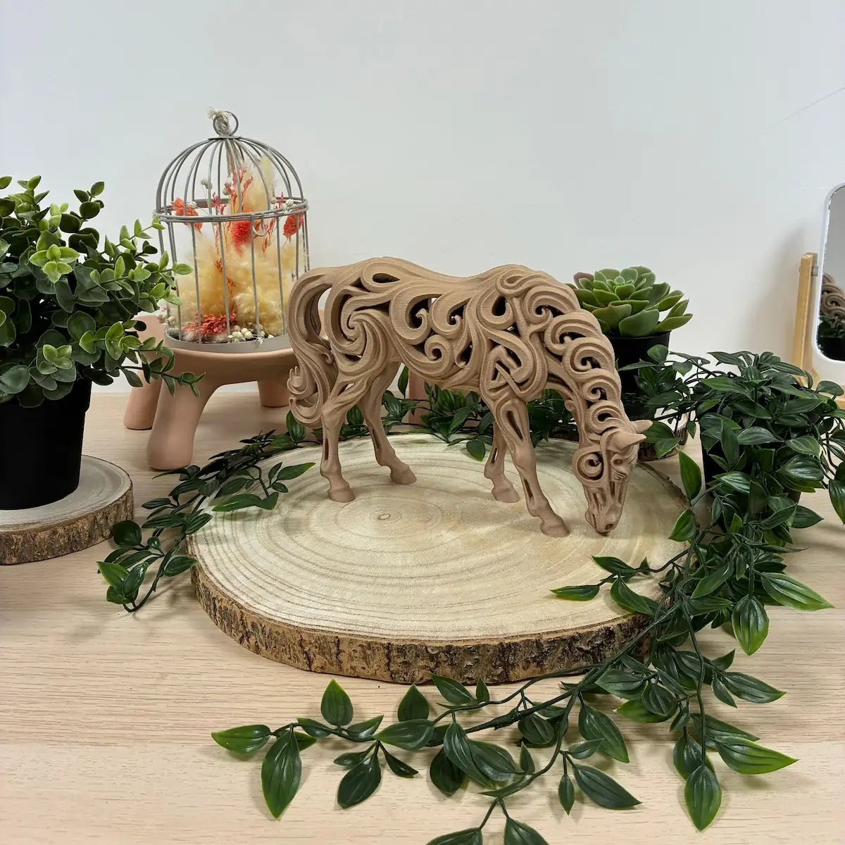 Cheval Au Pre imprimé en 3D | Figurine 3D - POMM Créations