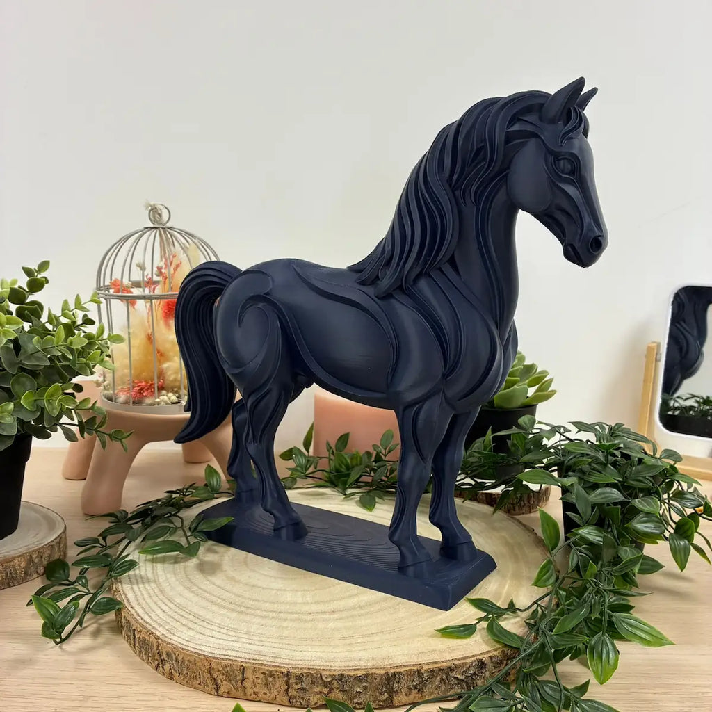 Cheval Jardin imprimé en 3D | Figurine 3D - POMM Créations