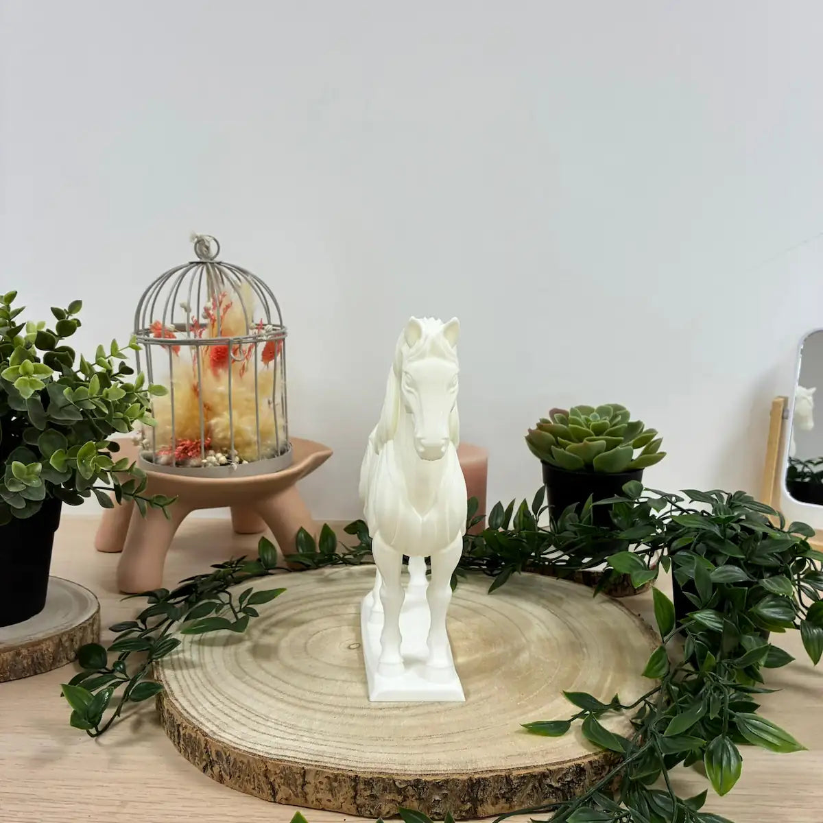 Cheval Jardin imprimé en 3D | Figurine 3D - POMM Créations