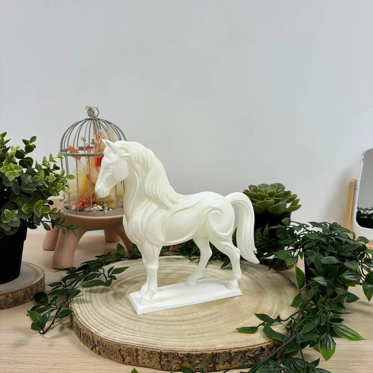 Cheval Jardin imprimé en 3D | Figurine 3D - POMM Créations