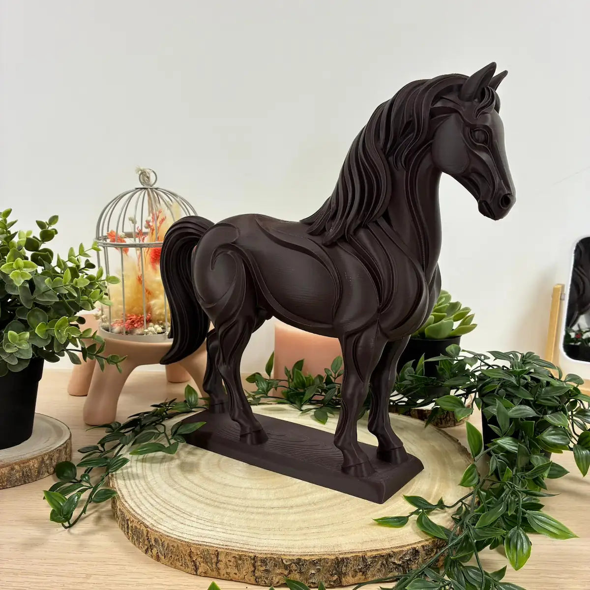 Cheval Jardin imprimé en 3D | Figurine 3D - POMM Créations