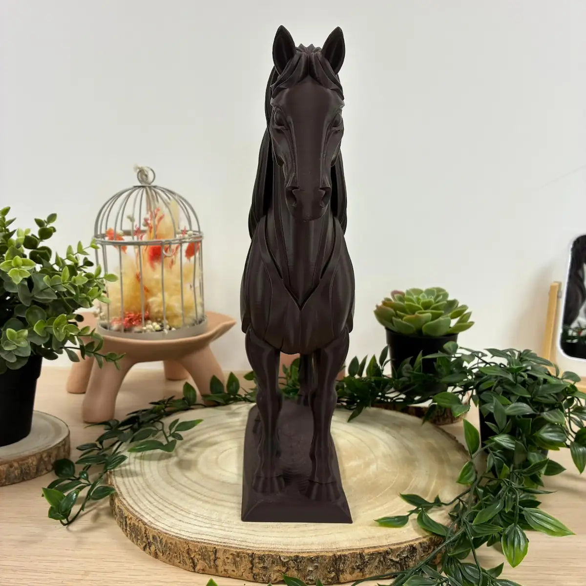 Cheval Jardin imprimé en 3D | Figurine 3D - POMM Créations