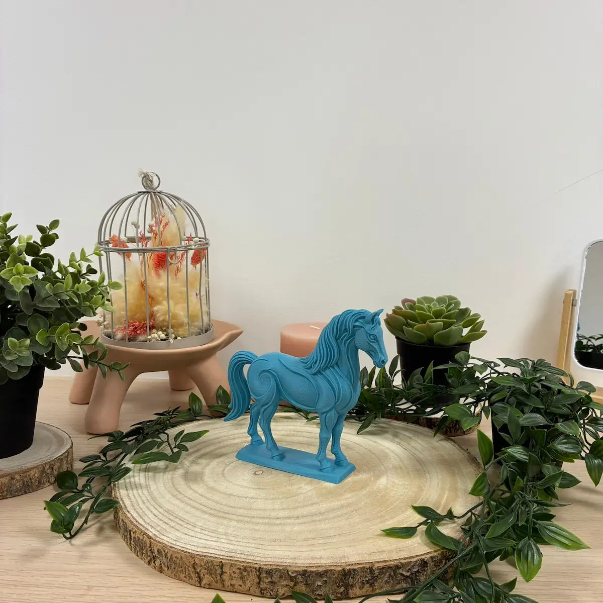 Cheval Jardin imprimé en 3D | Figurine 3D - POMM Créations
