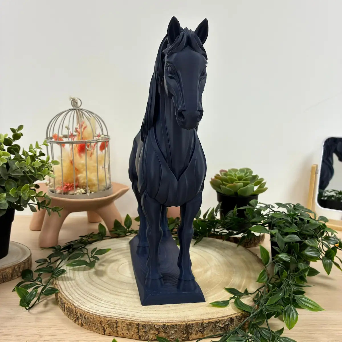 Cheval Jardin imprimé en 3D | Figurine 3D - POMM Créations