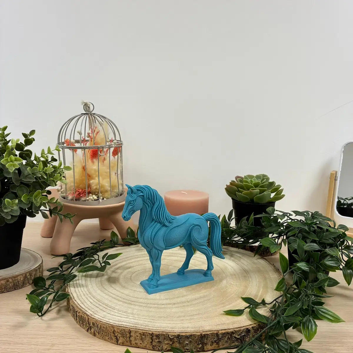 Cheval Jardin imprimé en 3D | Figurine 3D - POMM Créations