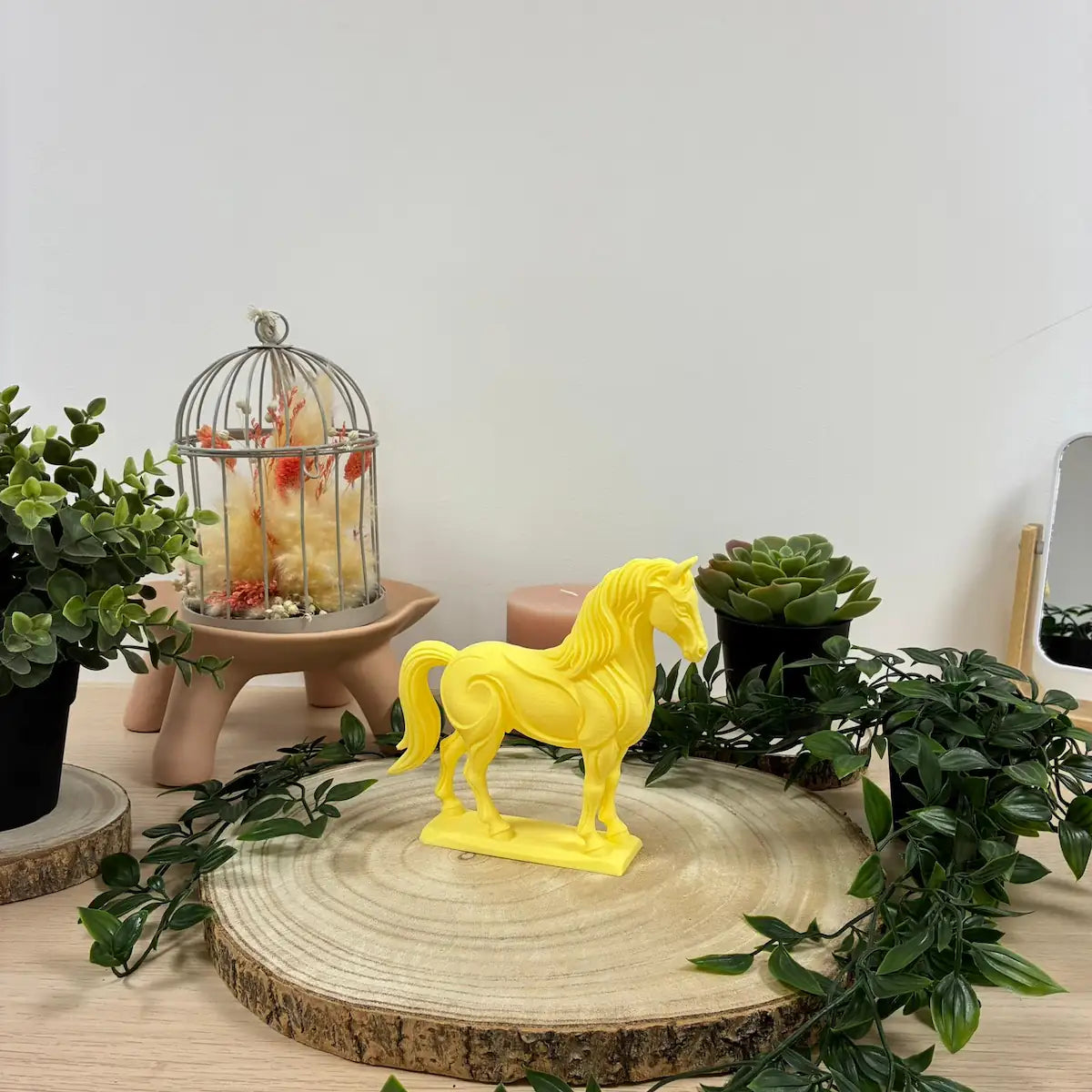 Cheval Jardin imprimé en 3D | Figurine 3D - POMM Créations
