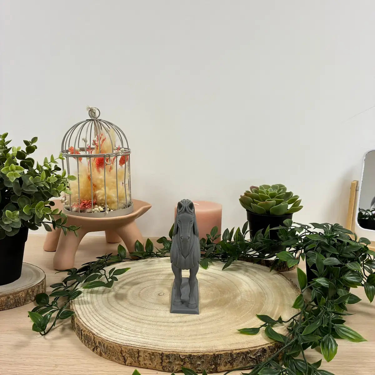 Cheval Jardin imprimé en 3D | Figurine 3D - POMM Créations