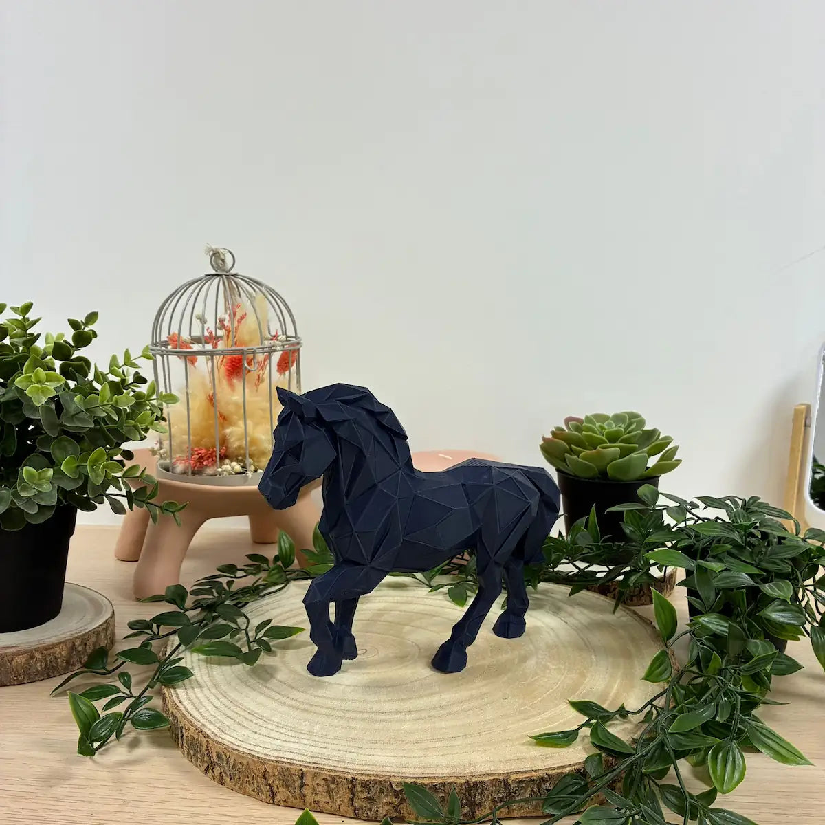 Cheval Piaffe Origami imprimé en 3D | Figurine 3D - POMM Créations