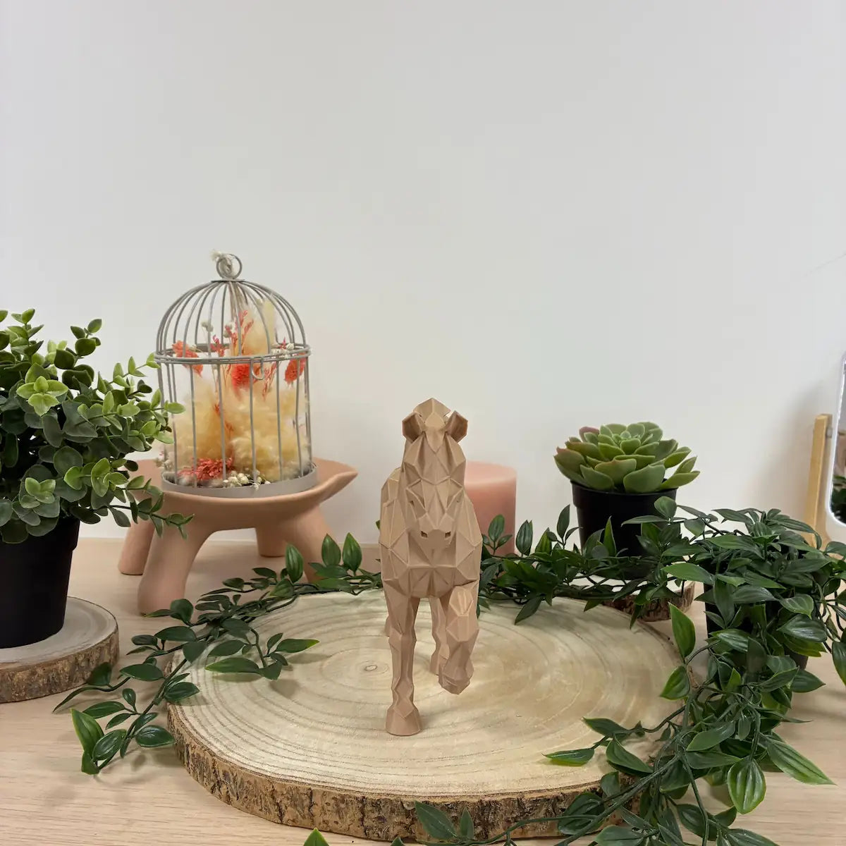 Cheval Piaffe Origami imprimé en 3D | Figurine 3D - POMM Créations