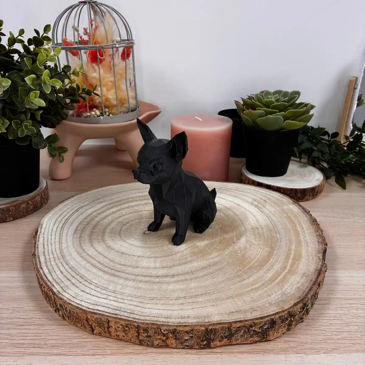 Chihuahua imprimé en 3D | Figurine 3D - POMM Créations