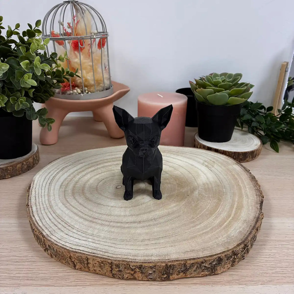 Chihuahua imprimé en 3D | Figurine 3D - POMM Créations