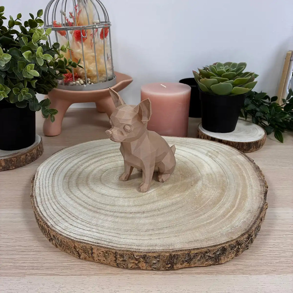 Chihuahua imprimé en 3D | Figurine 3D - POMM Créations
