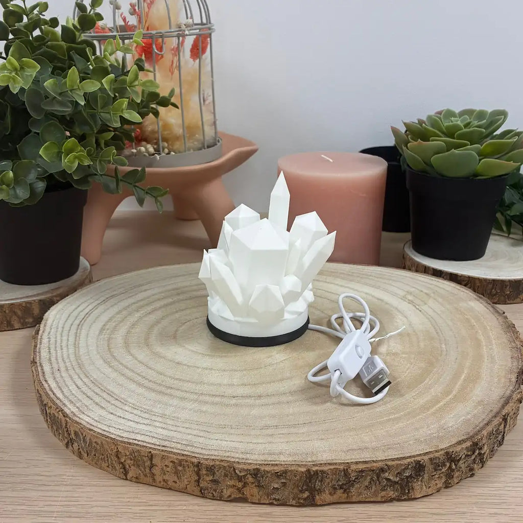 Lampe Cristal imprimé en 3D | Lampe 3D - POMM Créations