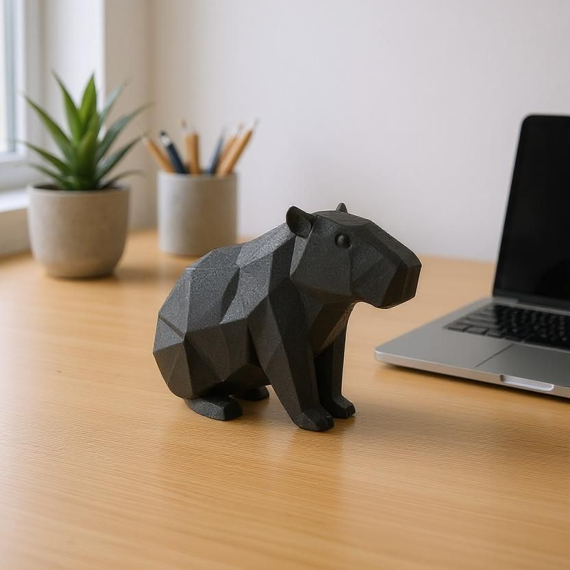 Capybara imprimé en 3D | Figurine 3D - POMM Créations
