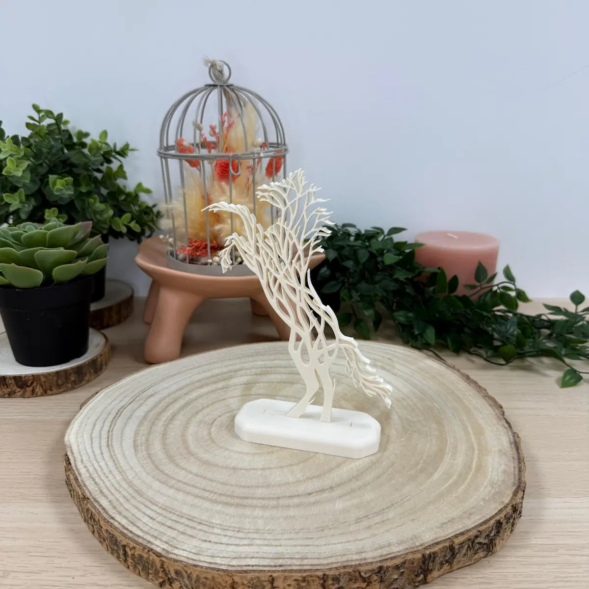 Cheval Cabre Arbre De Vie imprimé en 3D | Figurine 3D - POMM Créations
