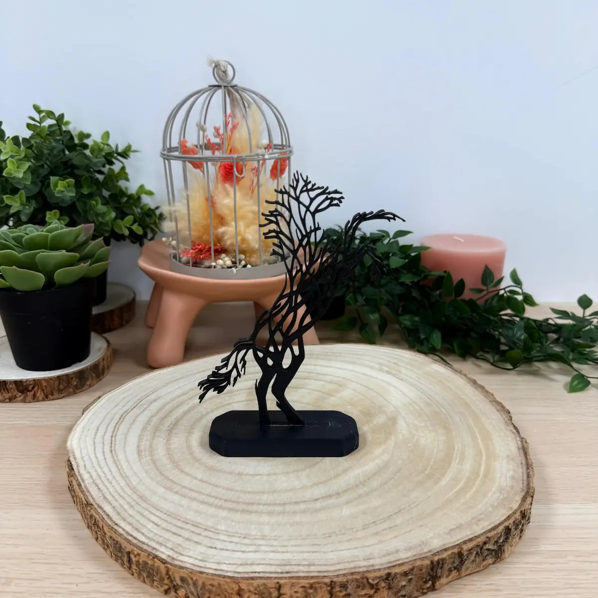 Cheval Cabre Arbre De Vie imprimé en 3D | Figurine 3D - POMM Créations