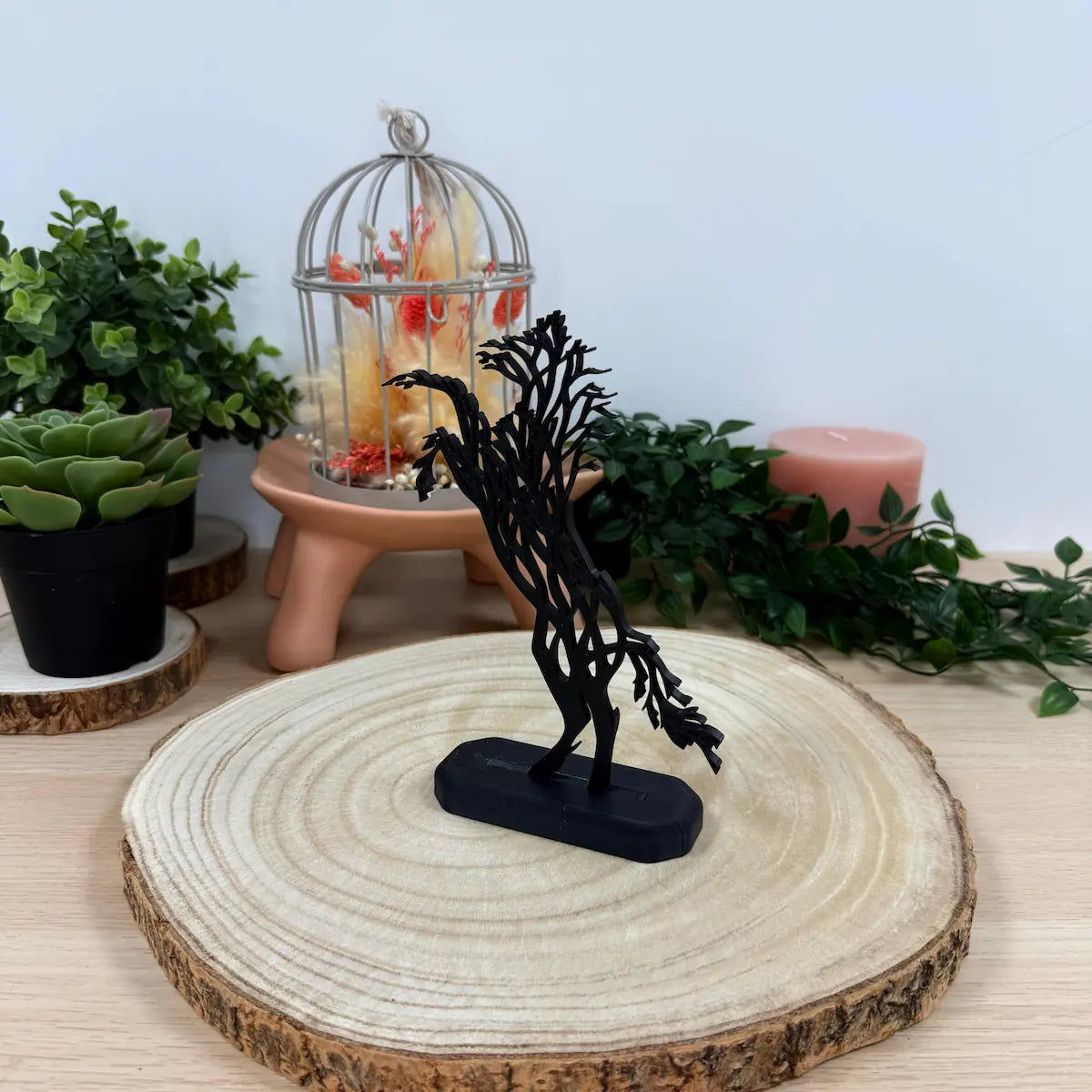 Cheval Cabre Arbre De Vie imprimé en 3D | Figurine 3D - POMM Créations