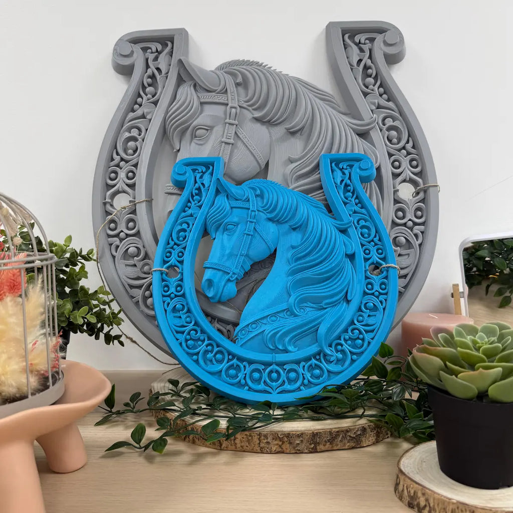Cheval Dans Fer imprimé en 3D | Figurine 3D - POMM Créations