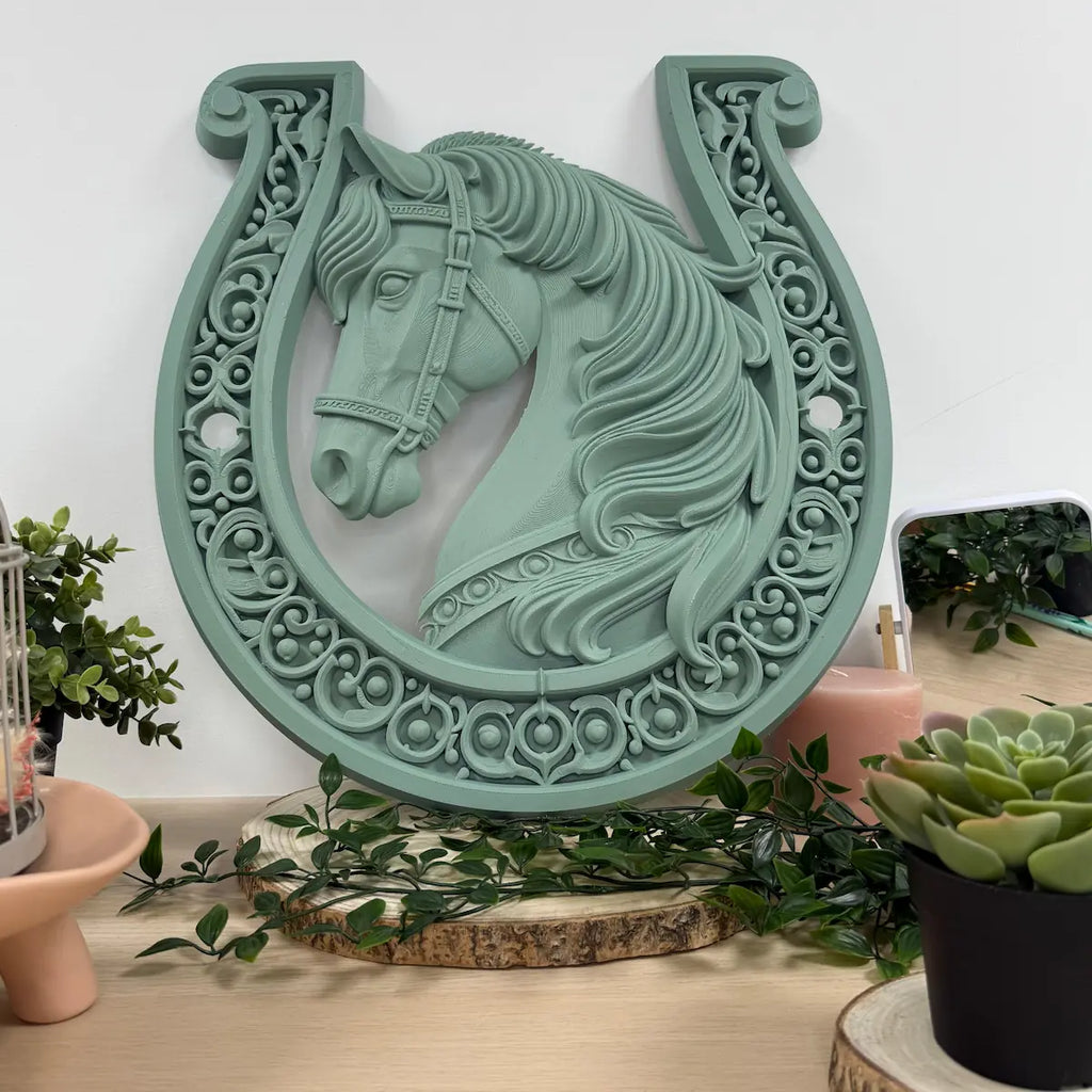 Cheval Dans Fer imprimé en 3D | Figurine 3D - POMM Créations